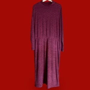 🍉Old Navy Burgundy Knit Sweater Dress NWT